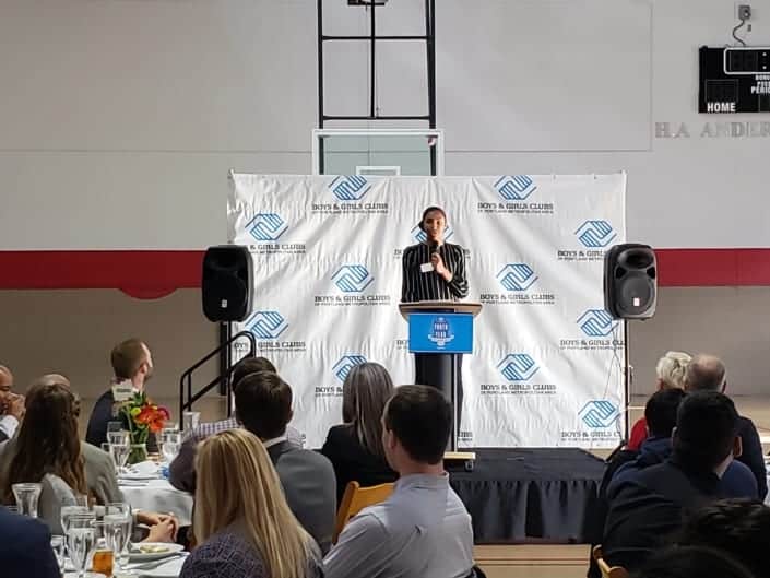 Teya Shearer Giving her 2019 Youth of the Year speech
