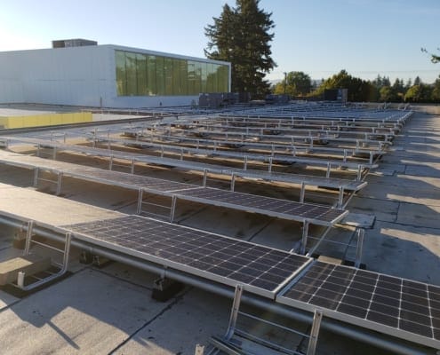 Solar Panels Installed on the rooftop of Rockwood Club