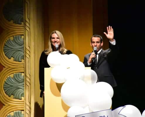 Emcees Shauna Parsons and Joe Vithayathil from Fox 12's Good Day Oregon